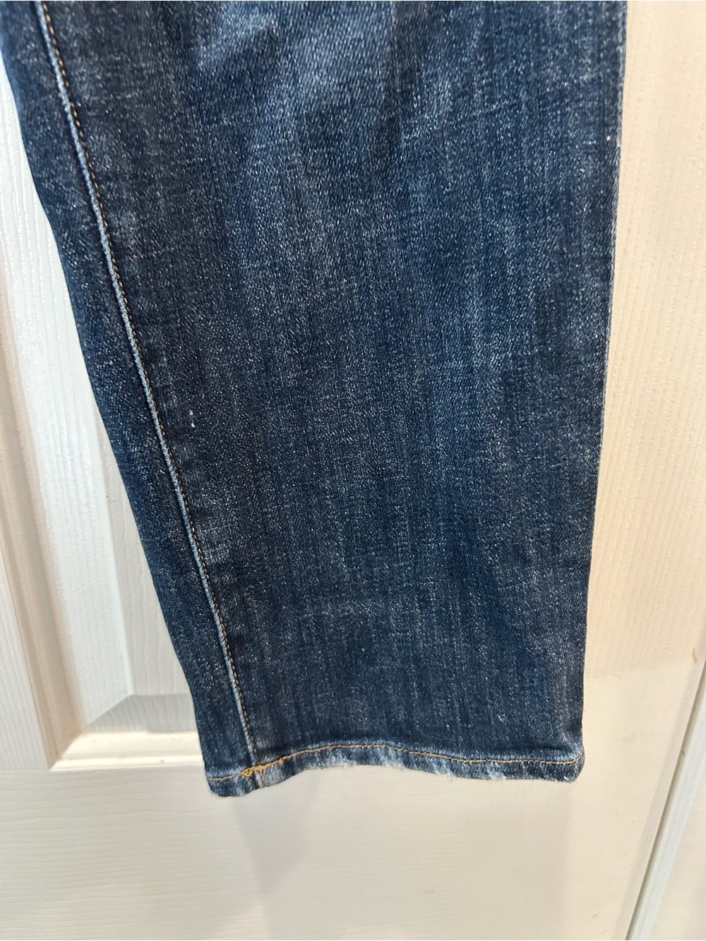 FRAME Le Garçon Jeans Women’s Size 32 Dark Wash Distressed Straight Crop - Picture 10 of 13